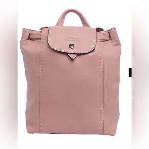 longchamp le pliage small leather backpack